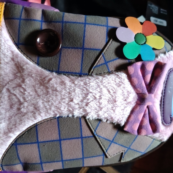 Loungefly Pink and Purple Backpack with Floral Accents - Picture 6 of 13